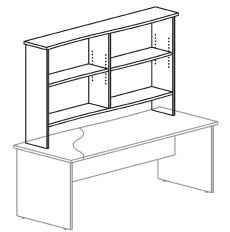 Wave Overhead Storage Unit 2 Level 800Wx300Dx1025H